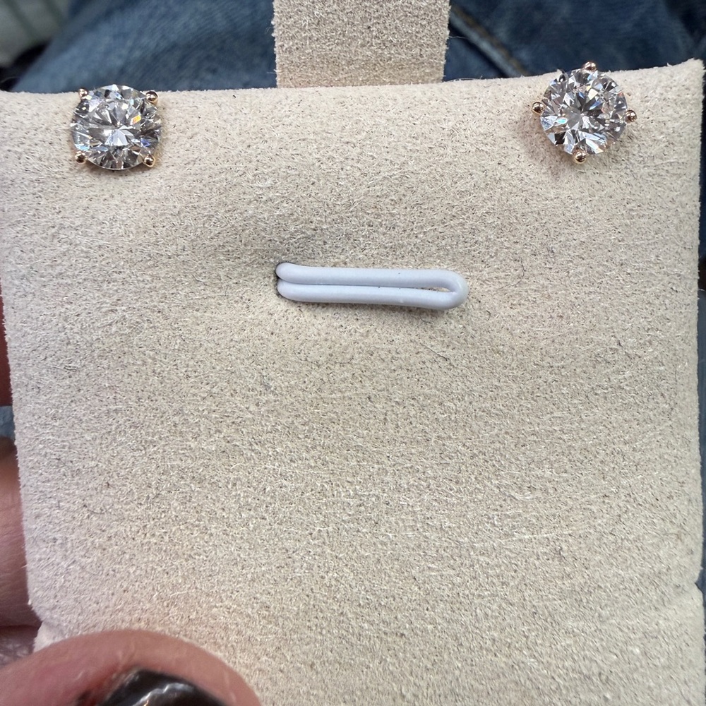 1.50 ct total weight lab studs NEW